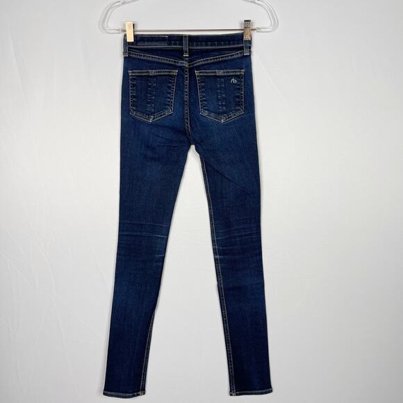 Rag & Bone Womens 24 10 Inch Skinny Jeans in Harrow Medium Wash Cotton Blend - Picture 2 of 12